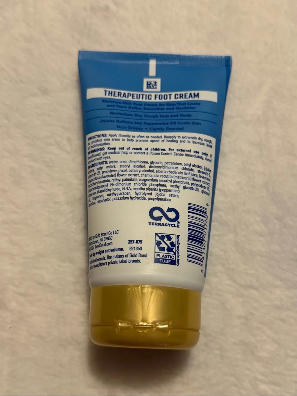 Gold Bond Therapeutic Foot Cream 4 OZ